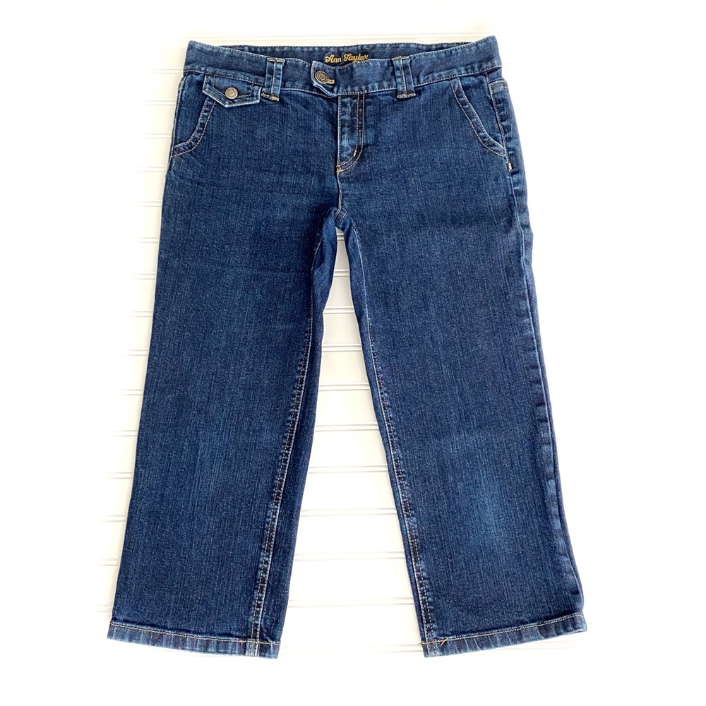 Ann Taylor Modern Fit Lindsay Waist Denim Capri Jeans Women’s Size 10
